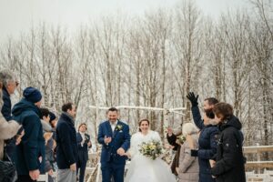 Zimní svatba Farní dvůr Uhřínov v Orlických horách
